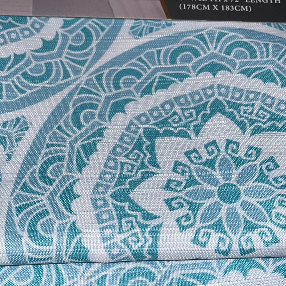 Compass Shower Curtain 70” x 72” brand new Washable material Modern design